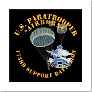 US Paratrooper - 173rd Support Battalion X 300 Posters and Art